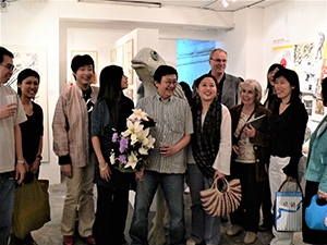 Opening of 'Mapping Identities: The Art and Curating of Oscar Ho', Para Site art space, 5 November 2004