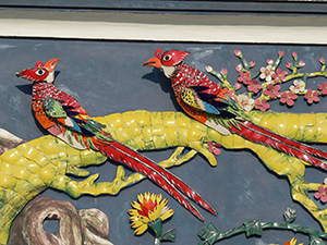 Detail of decoration, Pak Tai Temple, Cheung Chau, 14 November 2004