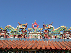 Roof decoration, Pak Tai Temple, Cheung Chau, 14 November 2004