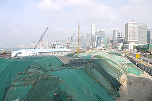 Construction site, Lung Wo Road, 19 May 2011