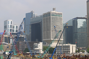 Construction site, Lung Wo Road, 19 May 2011