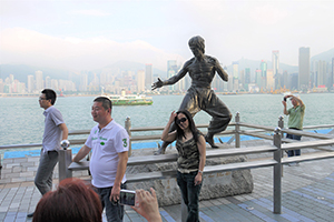 Bruce Lee statue, Avenue of Stars, Tsim Sha Tsui, 19 May 2011