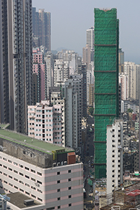 View towards Sai Ying Pun from Sheung Wan, Hong Kong Island, 22 October 2011