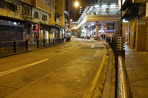 Hollywood Road at night, Hong Kong Island, 29 October 2011