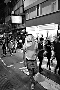 Halloween mask, Central, Hong Kong Island, 29 October 2011