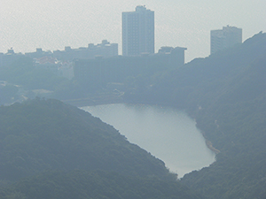 Pokfulam Reservoir from the Peak, 17 February 2008