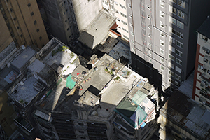 Sheung Wan, view from a high floor, 27 November 2011