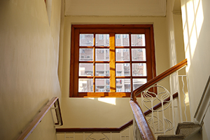 Detail of staircase, Main Building, University of Hong Kong, 12 December 2011