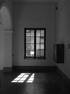 Light through a window, Main Building, University of Hong Kong, 17 January 2012