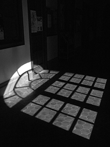 Shadow of a window, Main Building, University of Hong Kong, 17 January 2012
