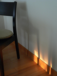 Interior with shadow of a chair, Queen Street, Sheung Wan, 2 December 2004