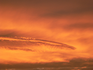 Sunset over Pokfulam, 3 December 2004