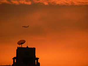 Sunset over Pokfulam, 3 December 2004