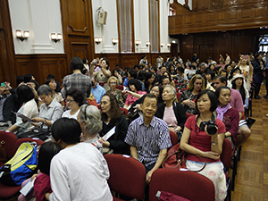 Audience at the event 'Arts Farewell to the Main Building: A New Chapter in Our History', Loke Yew Hall, Main Building, University of Hong Kong, 22 April 2012