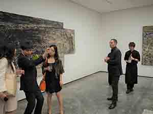 Opening party at White Cube for an exhibition of work by Anselm Kiefer, 15 May 2012