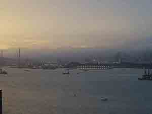 Victoria Harbour with view of Stonecutters Island, 19 May 2012