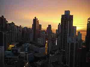 Sunset view from Sheung Wan, 19 May 2012