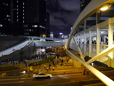 Protest against an attempt by the Government to introduce national education into the school curriculum, Tim Mei Avenue, Admiralty, 3 September 2012