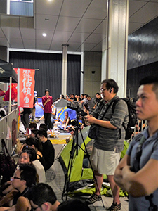 Protest outside the Central Government Offices Complex at Admiralty against an attempt by the Government to introduce national education into the school curriculum, 3 September 2012