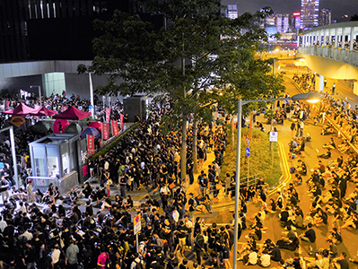 Protest against an attempt by the Government to introduce national education into the school curriculum, Tim Mei Avenue, 3 September 2012