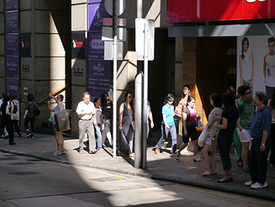 Light on D'Aguilar Street, Central, 9 September 2012