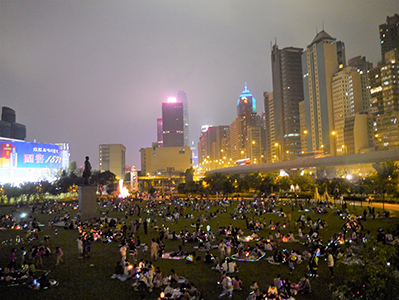 Sun Yat Sen Memorial Park during the Mid-Autumn Festival, Sheung Wan, 30 September 2012