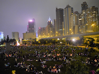 Sun Yat Sen Memorial Park during the Mid-Autumn Festival, Sheung Wan, 30 September 2012