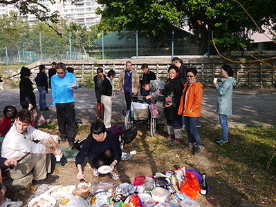 Picnic, Sandy Bay, Hong Kong Island, 22 December 2012