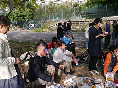 Picnic, Sandy Bay, Hong Kong Island, 22 December 2012