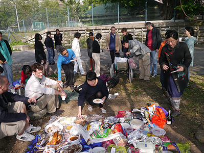 Picnic, Sandy Bay, Hong Kong Island, 22 December 2012