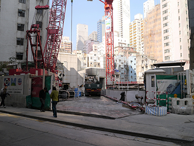Construction site, Sai Ying Pun, 7 January 2013