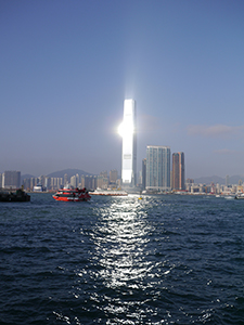 Victoria Harbour with view of the International Commerce Centre (ICC), 11 February 2013