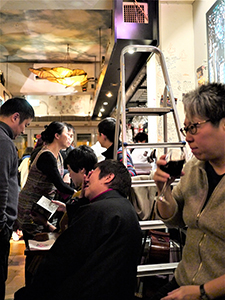 Moon Poetry Night gathering at Club 71, Man Hing Lane, Central, 10 February 2013