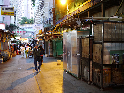 Street scene, near Wanchai Market, 11 February 2013