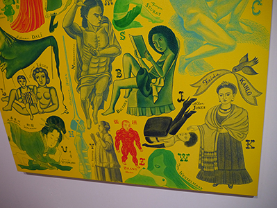 Artwork by Wilson Shieh on display in his exhibition at Osage, Kwun Tong, 17 April 2013