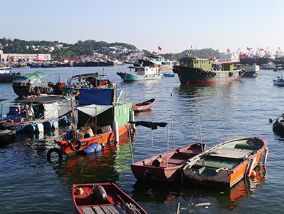 Boats in the harbour, Cheung Chau, 30 June 2013