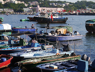 Boats in the harbour, Cheung Chau, 30 June 2013