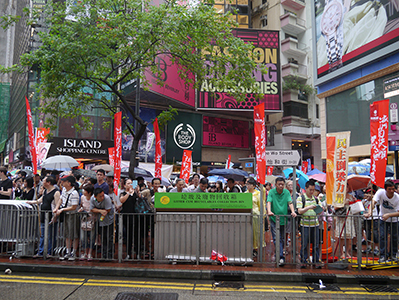 On the annual pro-democracy march, Causeway Bay, 1 July 2013