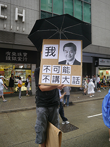 On the annual pro-democracy march, 1 July 2013