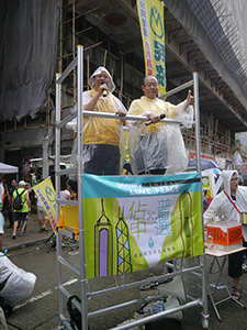 On the annual pro-democracy march, 1 July 2013