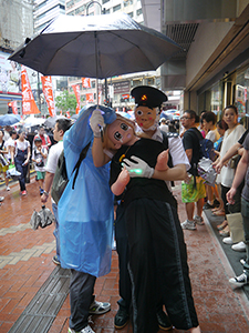 On the annual pro-democracy march, Causeway Bay, 1 July 2013