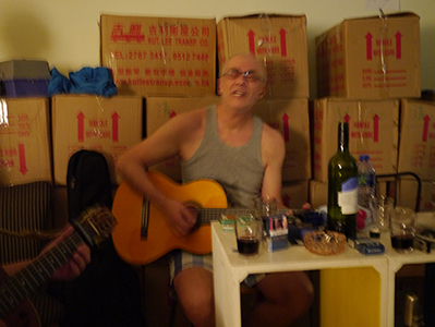 Blues jam at The Coming Society, Foo Tak Building, Hennessy Road, Wanchai, Hong Kong Island, 21 September 2013