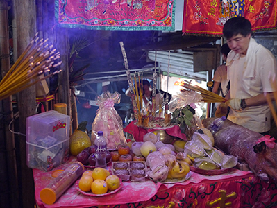 Pokfulam Village during the mid-Autumn Festival, 19 September 2013