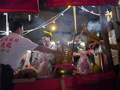 Pokfulam Village during the mid-Autumn Festival, 19 September 2013