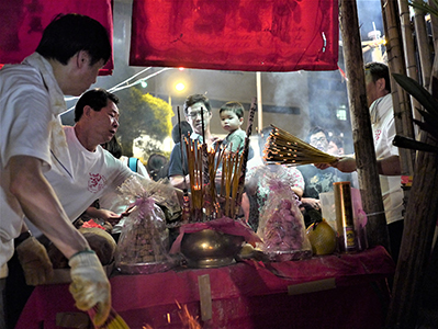 Pokfulam Village during the mid-Autumn Festival, 19 September 2013