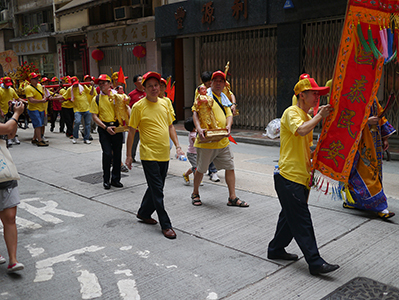 Procession, Ko Shing Street, Sheung Wan, 20 September 2013