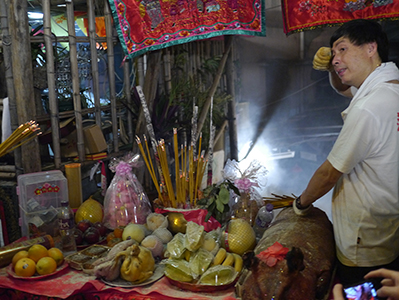 Pokfulam Village during the mid-Autumn Festival, 19 September 2013