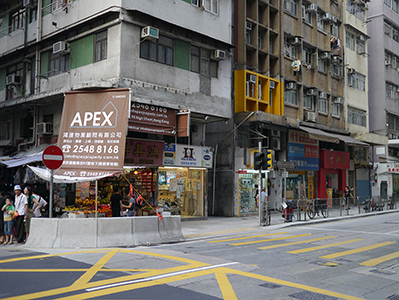 Junction of Eastern Street and Queen's Road West, Sai Ying Pun, 5 October 2013