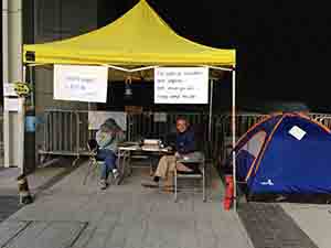 Protest outside the Central Government Offices Complex, Admiralty, 29 November 2013