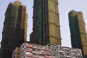 Old buildings, and new buildings under construction, Sham Shui Po, 3 February 2014